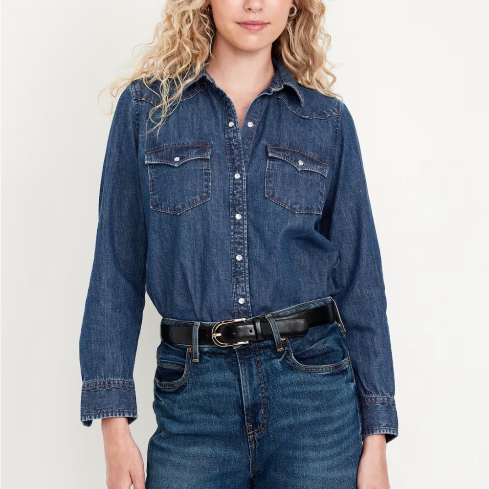 Button down old navy jean shirt!